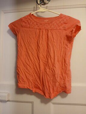 Carters Girls 8 Pink Short Sleeve Shirt